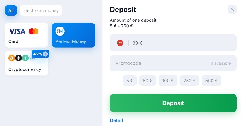 1Win Deposit.