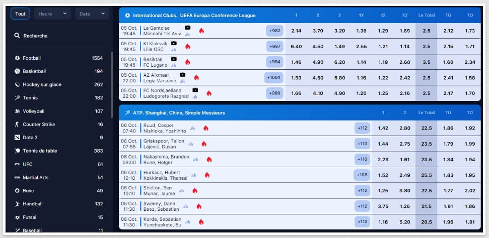 Paris Sportif 1Win.